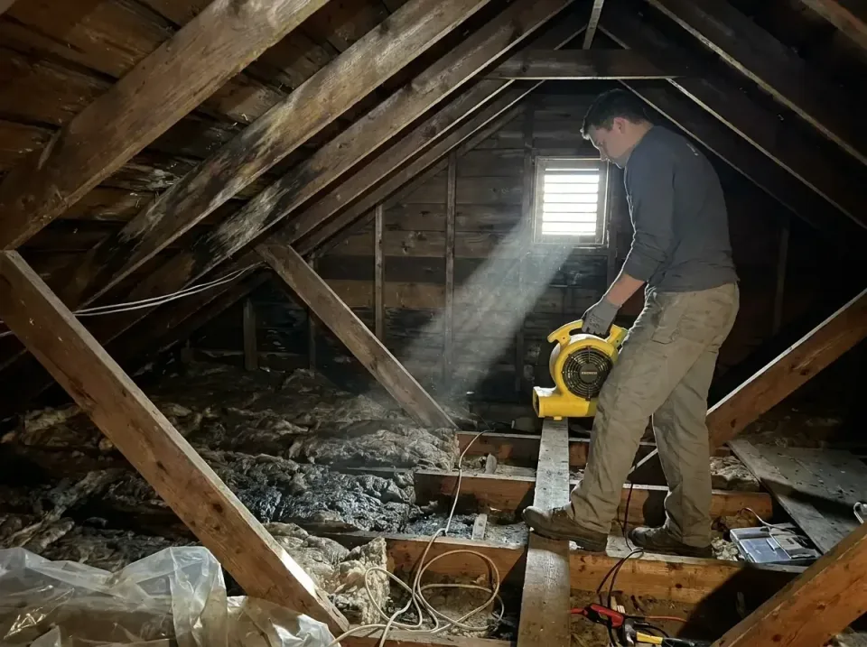 attic-water-damage-drying-proc-007 — frequently asked questions, Emergency Water Extraction & 24/7 Flood Response in Sturgeo…